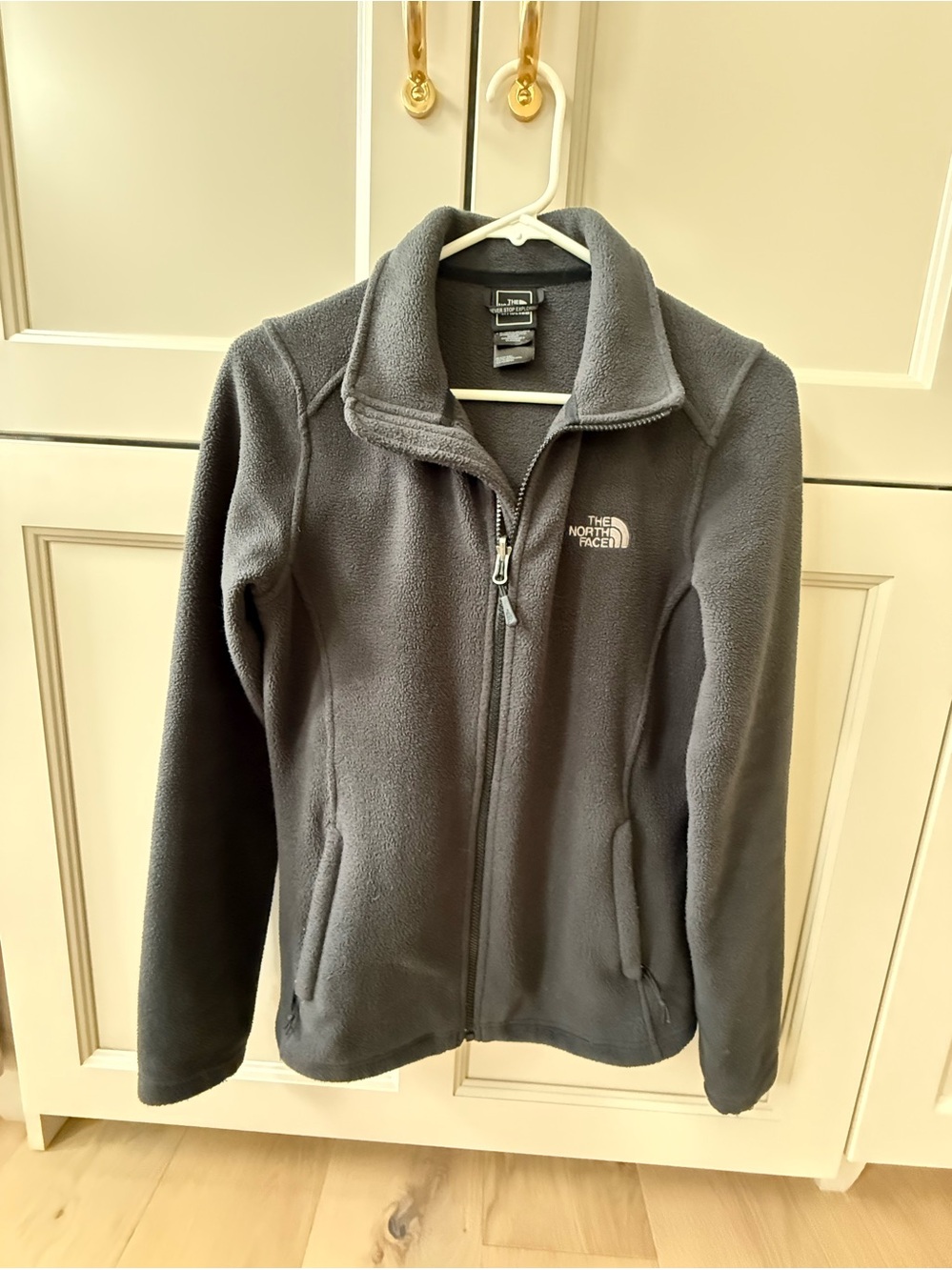The North Face Dark Gray Full-Zip Fleece Jacket S